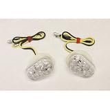 02-08 Yamaha Clear LED Flush Mount Turn Signals YZF R1 R6 FZ6 FZ1 by LuckyBike