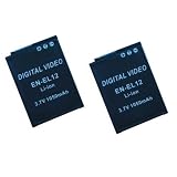 【2個セット】ニコン　COOLPIX S710.S610.S610cの  EN-EL12   対応バッテリー