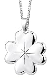 Sterling Silver Good Luck, Adhmor Reversible Four-Hearts Pendant, 18