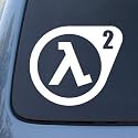 HALF LIFE 2 - First Person Shooter - Vinyl Decal Sticker #A1429 | Vinyl Color: White