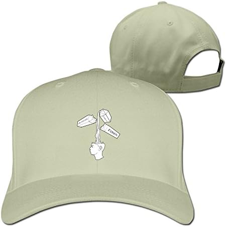 Unisex LunaCpt Brain With Passion Art Ingredients Hat Natural One Size