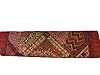 Sequin Table Runner Brown Beaded Patchwork Embroidered Wall Hanging 80 X 20