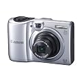 Canon PowerShot A1300 - C�mara compacta de 16 Mp (pantalla de 2.7", zoom �ptico 5x, estabilizador de imagen digital) color plateado