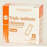 HART Health Triple Antibiotic Ointment, 0.5 gm packet, 25/box, 3-Box Set (Misc.)
