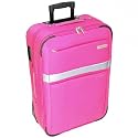 L. Lambertazzi Medium 24 Inch Lightweight Suitcase (Pink)