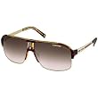Carrera Carman 2/S Men's Aviator Metal Sports Sunglasses - Dark Havana Light Gold/Brown Gray Gradient