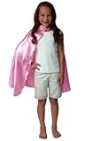 Girls Pink Fairy Princess Superhero Dressup Halloween Costume Cape