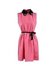 Sleeveless Chiffon Belted Jumper 