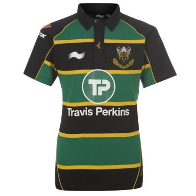 Burrda Northampton Rugby Home Shirt Green/Black Large Burrda Northampton Rugby Home Shirt Green/Black Large