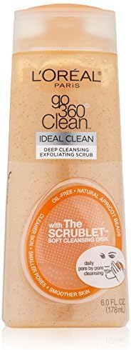 L'Oreal Paris Go 360 Clean, Deep Exfoliating Scrub,Natural Apricot Beads, 6-Fluid Ounce by L'Oreal Paris Skin Care