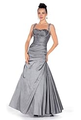 Lace-Up Taffeta Prom Dress/Wedding Party Dress 