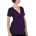 
            
                Cocoon Maternity Knit Empire Waist Top - Purple
            
        