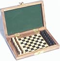 Chess Set. Pegged Pieces. Inlaid.Shisham Wood Travel.