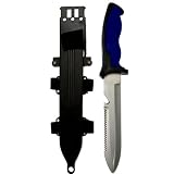 SE 12" Dive Knife w/ Hard Sheath - Blue