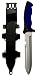 SE 12" Dive Knife w/ Hard Sheath - Blue
