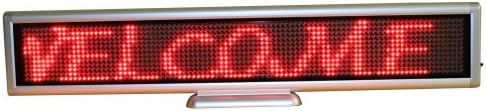 16.5x3 Inches Red Multi-language Usb Programmable Scrolling Led Message Sign Board for Business