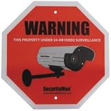 Dual Durable Plastic Warning Security Signs. Also comes with 2 option glass suction mounts! Stop the crime before it happens!