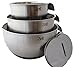 Stainless Steel Mixing Bowl | Silicone Non-Slip Base - Lightweight & Perfect Size For All Mixing, Prepping & Serving Need - Set of 3 | by Zell