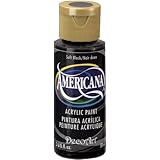 DecoArt Americana Acrylic Paint, 2-Ounce, Soft Black