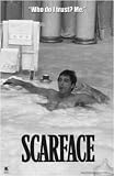 Scarface Hot Tub Bw - Movie Poster / Print -- Custom Framing Available
