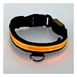 Adjustable LED Illumination Pet/Dog Collar, Large, Yellow
