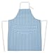 Rushbrookes Butchers Stripe Adult Apron Pale Blue