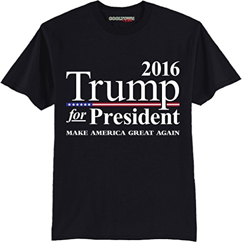 Trump For President T-Shirt Make America Great Again 100% Cotton Crew-neck 2016