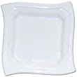 Boardwalk PI410W2020, White Heavy Duty Square Plastic Plates, 10 1/4" (BWKPI410W2020) Category: Plastic Plates