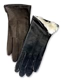Apparel : Ladies Leather Gloves w/RABBIT FUR lining by GRANDOE
