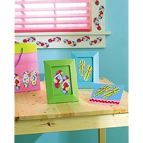 FLIP FLOPS beach sandals WALLIES wallpaper cutout 25 pc