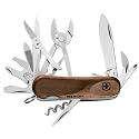 Wenger 16389 EvoWood S557 2-1/2-Inch Stainless-Steel Locking-Blade Swiss Army Knife, Brown
