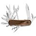 Wenger 16389 EvoWood S557 2-1/2-Inch Stainless-Steel Locking-Blade Swiss Army Knife, Brown