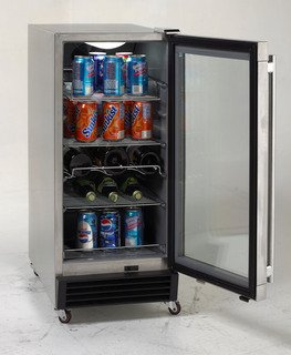 Avanti Model OBC33SSD - 3.2 CF Built-In Outdoor Refrigerator w/Glass Door Avanti Model OBC33SSD - 3.2 CF Built-In Outdoor Refrigerator w/Glass Door