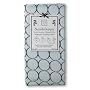 SwaddleDesigns Lightweight Marquisette Swaddling Blanket - Pastel Blue with Brown Mod Circles