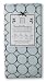SwaddleDesigns Lightweight Marquisette Swaddling Blanket - Pastel Blue with Brown Mod Circles