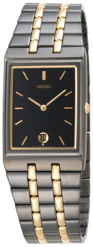 Seiko Men's SKP017 Dress Black Ion Watch