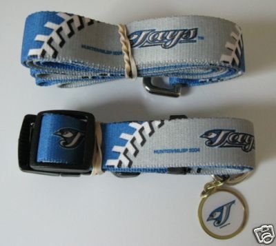 Toronto Blue Jays Dog Pet Set Leash Collar ID Tag XS