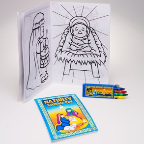 Childrens Toyshop  Toys : Nativity Coloring Set