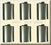 Set of 6 Large 8 Oz. Stainless Steel Liquor Hip Flasks