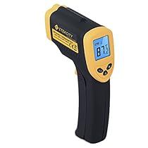 Etekcity Lasergrip 1080 Non-contact Digital Laser Infrared Thermometer, Yellow and Black
