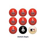 Los Angeles Angels MLB Licensed Billiards Ball Set of 9 (7 Team, 1 Cue,1 Eight Ball)