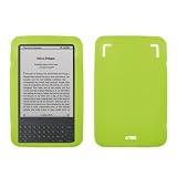 EMPIRE Neon Green Silicone Skin Cover Case + Screen Protector for Amazon Kindle 3