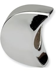 Reflection Beads Silver Crescent Moon Nature Bead