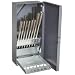 Alvord Polk 127-S-07 High-Speed Steel Chucking Reamer Set, Straight Flute, Uncoated Finish, 21-Piece, 1/16 - 3/8 Inch Sizes in 1/64 Inch Increments