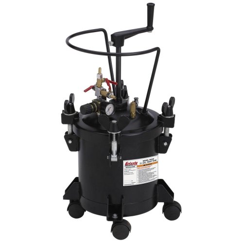 Grizzly H6329 2-1/2 gal. Paint Tank w/ Gauges Grizzly H6329 2-1/2 gal. Paint Tank w/ Gauges
