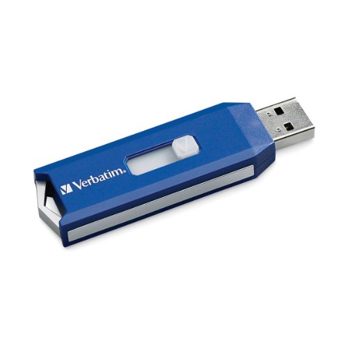 Verbatim 64GB Store 'n' Go PRO USB 2.0 Flash Drive with Encryption, Blue 97449