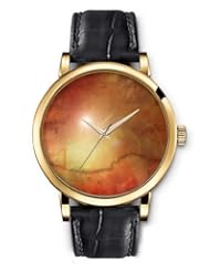 SPRAWL Aanalog Fashion Series Gold Ladies Watches of Genuine Black Leather Strap,Unique Wrist Watch for Women Girls Designed with Symbols under a layer