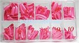 Nail Tips Deep_Pink 550 Pcs/Box.