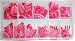 Nail Tips Deep_Pink 550 Pcs/Box.