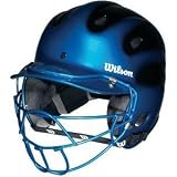Wilson Metallic Slick Two-Tone Batter's Helmet w/Facemask - Youth